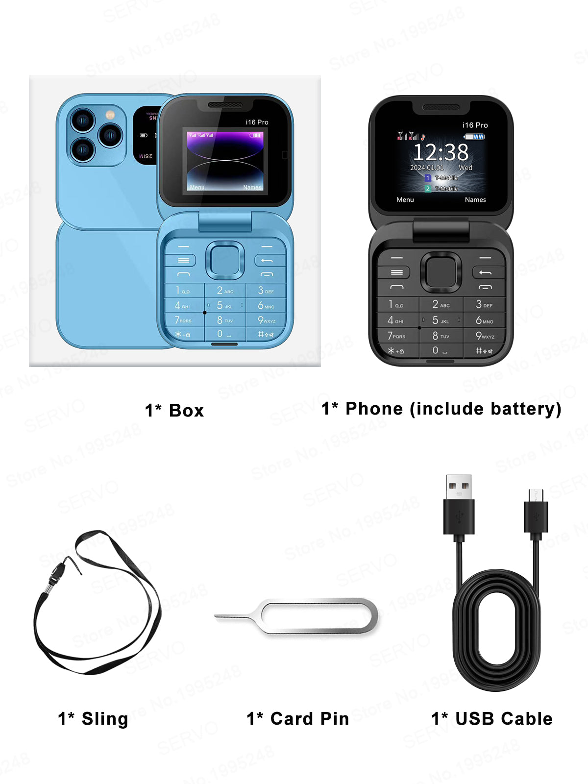 Foldable Mini Mobile Phone